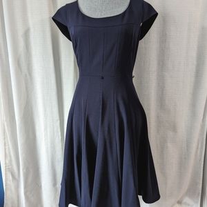 Calvin Klein navy fit & flare dress